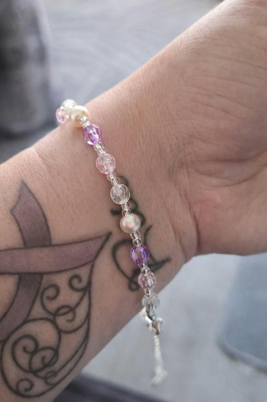 Pearl Preciosa Crystal Bracelet by Remillie Jewellery